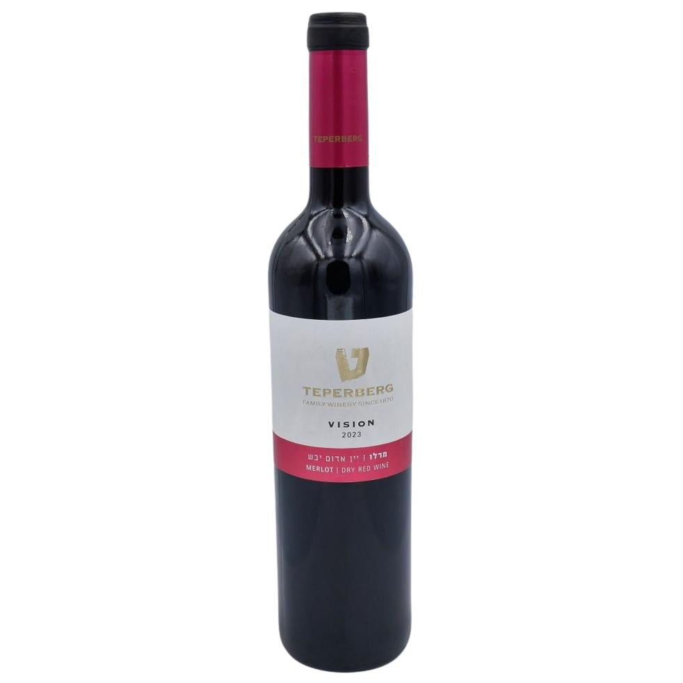 MERLOT VISION TEPERBERG 750 ML. Kosher Red Wine from Israel 
