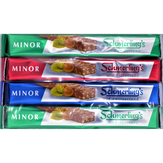MINOR STICKS 4 X 23 GR. SHMERLING KOSHER SWISS CHOCOLATE