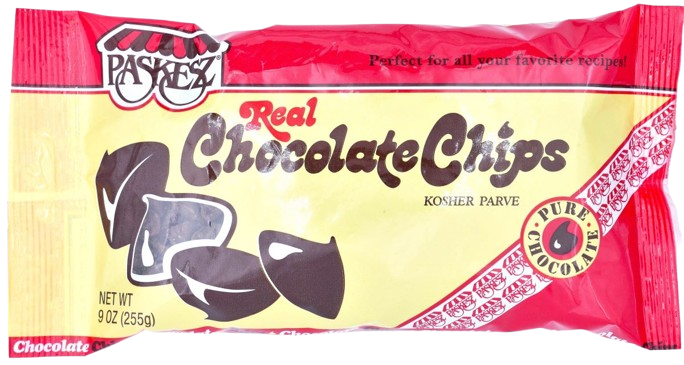 KOSHER REAL CHOCOLATE CHIPS PASKESZ 255 GR.