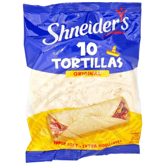 10 MINI KOSHER TORTILLA WRAPS 13 cm 250 GR.
