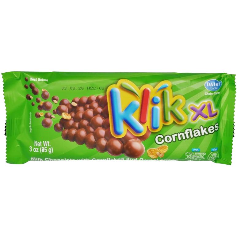 KLIK XL CORNFLAKES KOSHER CHOCOLATE 85 GR.