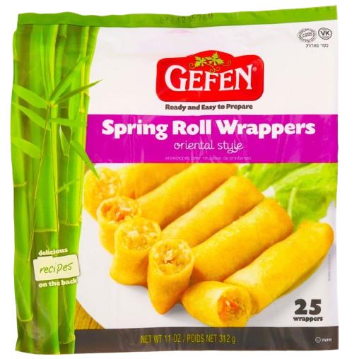 KOSHER SPRING ROLL WRAPS GEFEN 25 SHEETS 312 GR.