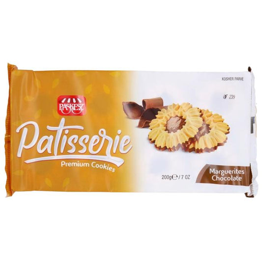 KOSHER PATISSERIE CHOCOLATE MARGUERITES BISCUITS PASKESZ  200 GR.