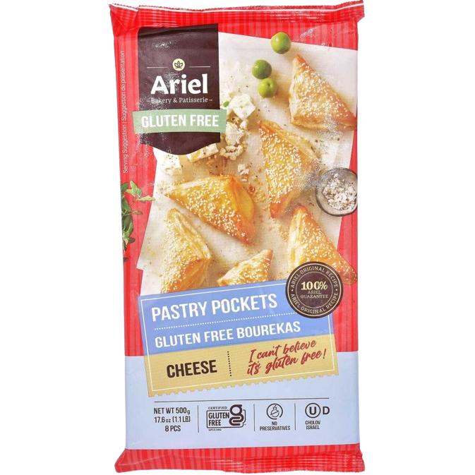 KOSHER GLUTEN FREE PASTRY POCKETS WITH CHEESE 500 GR.
