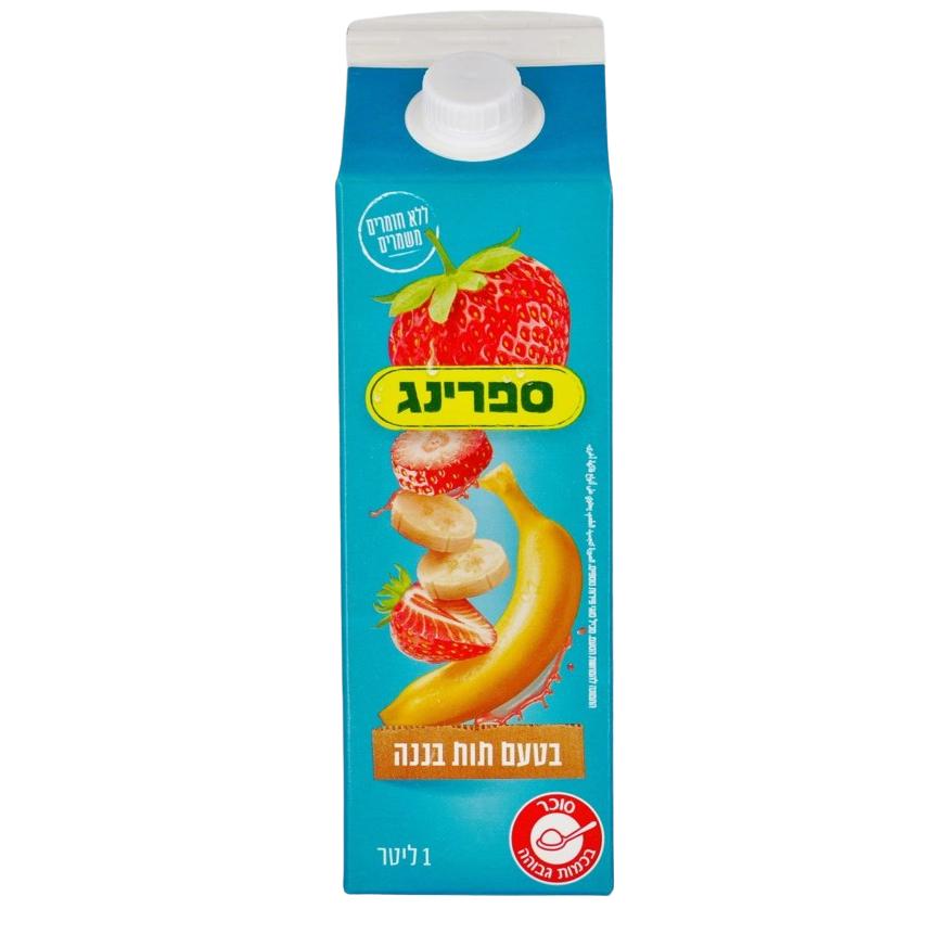 SPRING BANANA STRAWBERRY NECTAR KLP 1 LT
