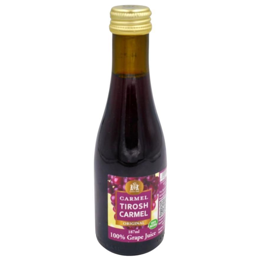 TIROSH CARMEL KOSHER GRAPE JUICE KLP  187 ML.